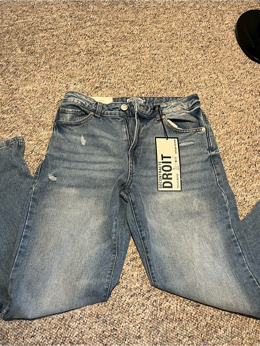 refuge Light Blue Washed Denim Jeans, size 03